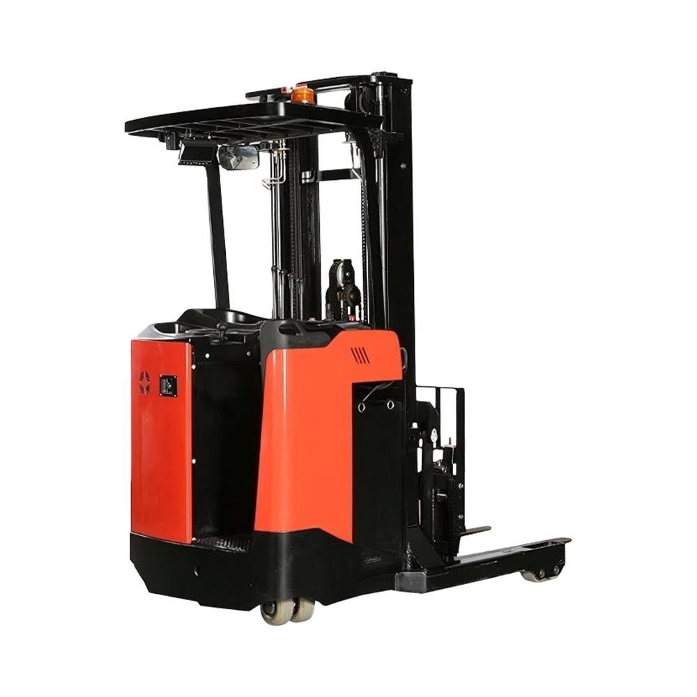 Op batterijen werkende draagbare elektrische opstaande reachtruck van 1,2 ton