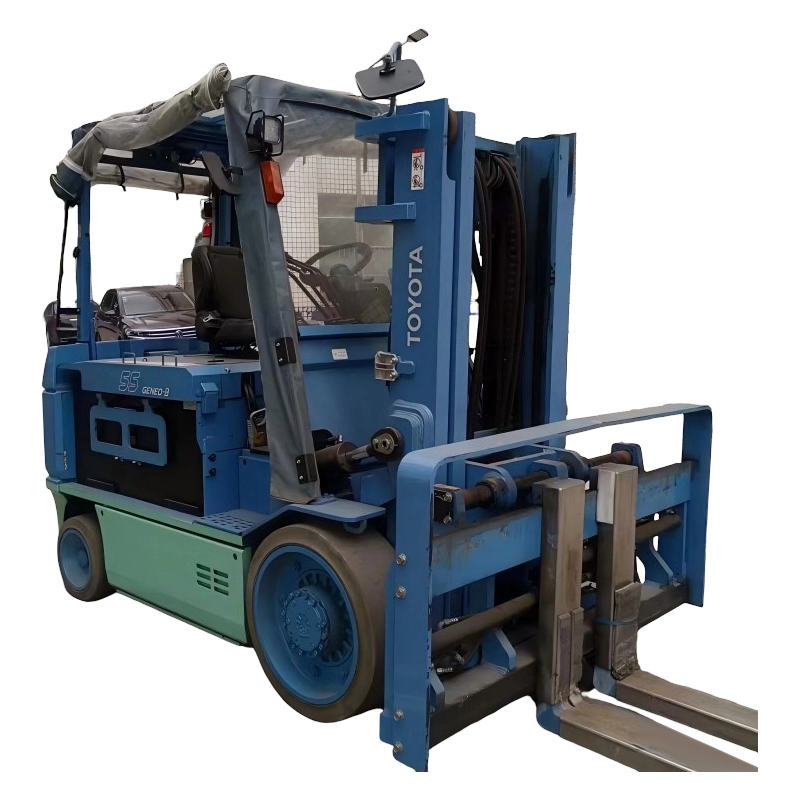 Elektrische massieve band 5 ton gebruikte TOYOTA loodzuurvorkheftruck Elektrische massieve band 5 ton gebruikte TOYOTA loodzuurvorkheftruck